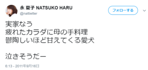 たびたびツイート。